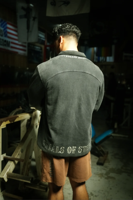 Acid Brown Stone Washed Shorts (1)