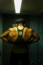 Army Green Iron Therapy Heavyweight Tank Top (2)