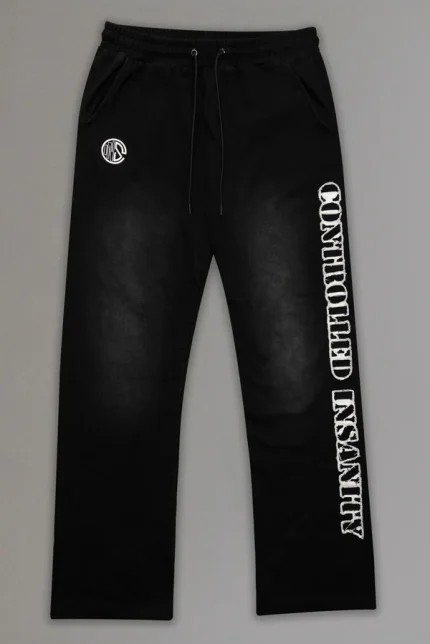 Black Sunwashed Sweatpants