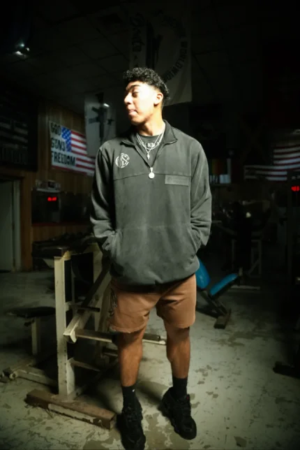 Blackout Suede Quarter zip (1)