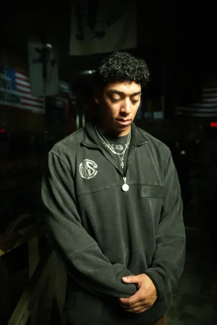 Blackout Suede Quarter zip