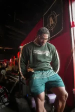 Forest Green Mesh 3.5 Seam Shorts (4)