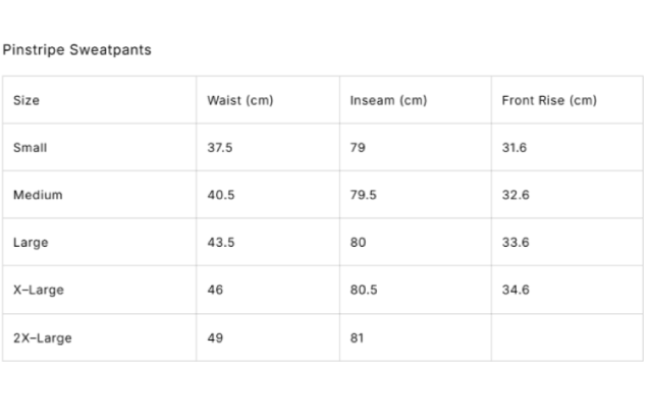 New Project (3) Size Guide Charts
